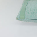 BVLGARI Logo Mania Shoulder Bag Canvas Green Silver Auth BA4215-10