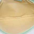 BVLGARI Logo Mania Shoulder Bag Canvas Green Silver Auth BA4215-16