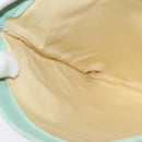 BVLGARI Logo Mania Shoulder Bag Canvas Green Silver Auth BA4215-18