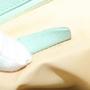 BVLGARI Logo Mania Shoulder Bag Canvas Green Silver Auth BA4215-19