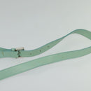 BVLGARI Logo Mania Shoulder Bag Canvas Green Silver Auth BA4215-8