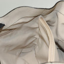 Salvatore Ferragamo Vala Tote Bag Leather Beige Silver Auth BA4217-18