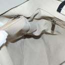 Salvatore Ferragamo Vala Tote Bag Leather Beige Silver Auth BA4217-19