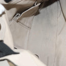 Salvatore Ferragamo Vala Tote Bag Leather Beige Silver Auth BA4217-20
