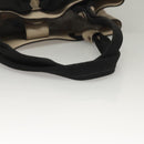 Salvatore Ferragamo Vala Tote Bag Leather Beige Silver Auth BA4217-7