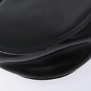 Salvatore Ferragamo Gancini Shoulder Bag Leather Black Gold Auth BA4219-13