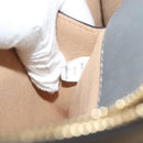 MCM Hand Bag Leather 2way Light Blue Gold Auth BA4220-26