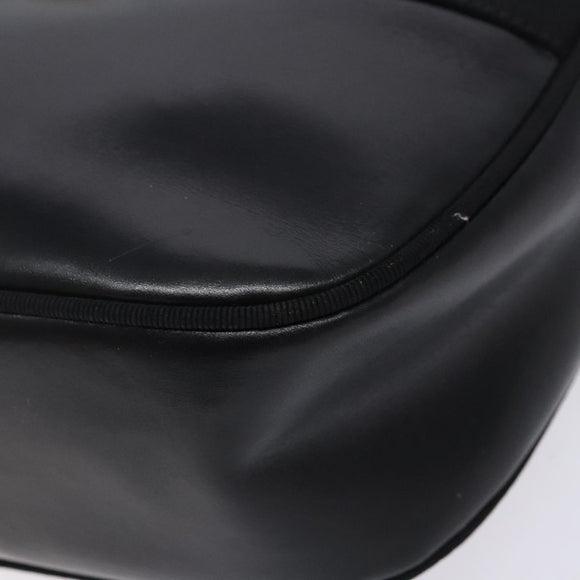 Salvatore Ferragamo Vala Shoulder Bag Leather Black Gold Auth BA4221