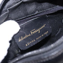Salvatore Ferragamo Vala Shoulder Bag Leather Black Gold Auth BA4221-16