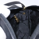 Salvatore Ferragamo Vala Shoulder Bag Leather Black Gold Auth BA4221-18