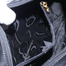 Salvatore Ferragamo Vala Shoulder Bag Leather Black Gold Auth BA4221-20