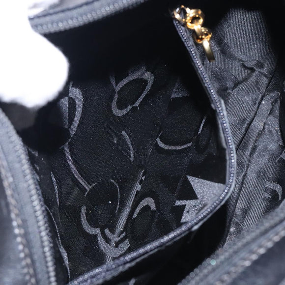 Salvatore Ferragamo Vala Shoulder Bag Leather Black Gold Auth BA4221