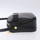 Salvatore Ferragamo Vala Shoulder Bag Leather Black Gold Auth BA4221-5