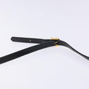 Salvatore Ferragamo Vala Shoulder Bag Leather Black Gold Auth BA4221-8