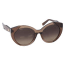 Salvatore Ferragamo Gancini Sunglasses plastic Brown Auth BA4245-1