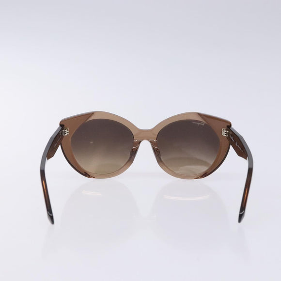 Salvatore Ferragamo Gancini Sunglasses plastic Brown Auth BA4245
