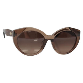 Salvatore Ferragamo Gancini Sunglasses plastic Brown Auth BA4246
