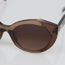 Salvatore Ferragamo Gancini Sunglasses plastic Brown Auth BA4246-7