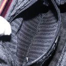 PRADA Hand Bag Velor Bordeaux Silver Auth BA4254-19