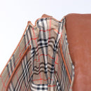 Burberrys Shoulder Bag Leather Brown Gold Auth BA4255-18