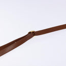 Burberrys Shoulder Bag Leather Brown Gold Auth BA4255-8