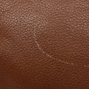 Burberrys Shoulder Bag Leather Brown Gold Auth BA4256-9