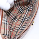 Burberrys Shoulder Bag Leather Brown Gold Auth BA4256-12