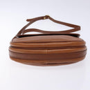 Burberrys Shoulder Bag Leather Brown Gold Auth BA4256-5