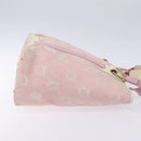 Salvatore Ferragamo Gancini Tote Bag Canvas Pink Gold Auth BA4257-3
