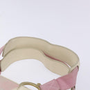 Salvatore Ferragamo Gancini Tote Bag Canvas Pink Gold Auth BA4257-8