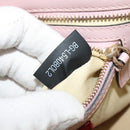 VALENTINO Studs Hand Bag Leather 2way Pink Gold Auth BA4259-12