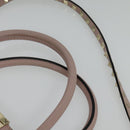 VALENTINO Studs Hand Bag Leather 2way Pink Gold Auth BA4259-8