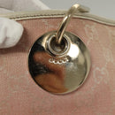 GUCCI GG Canvas Tote Bag Pink Gold 120836 Auth BA4263-14