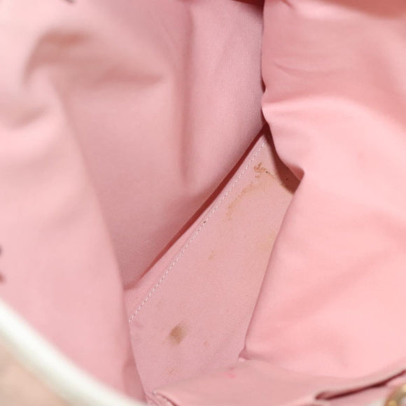 GUCCI GG Canvas Tote Bag Pink Gold 120836 Auth BA4263