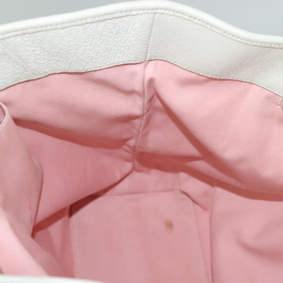 GUCCI GG Canvas Tote Bag Pink Gold 120836 Auth BA4263