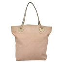 GUCCI GG Canvas Tote Bag Pink Gold 120836 Auth BA4263-3