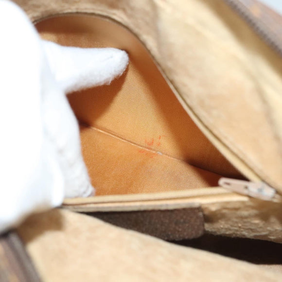 GUCCI GG Supreme Web Sherry Line Bag PVC Beige Gold 378 02 005 Auth BA4264