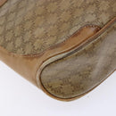 CELINE Macadam Canvas Shoulder Bag PVC Beige Gold Auth BA4269-15