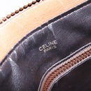 CELINE Macadam Canvas Shoulder Bag PVC Beige Gold Auth BA4269-20