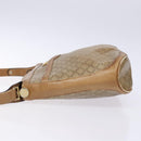CELINE Macadam Canvas Shoulder Bag PVC Beige Gold Auth BA4269-4