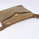 CELINE Macadam Canvas Shoulder Bag PVC Beige Gold Auth BA4269-6