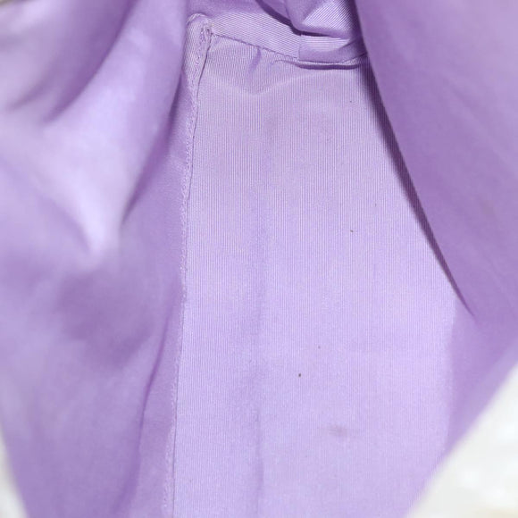 BVLGARI Logo Mania Tote Bag Canvas Beige Silver Auth BA4270