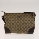 GUCCI GG Canvas Micro GG Supreme Shoulder Bag PVC 2Set Beige Brown Auth BA4272-11