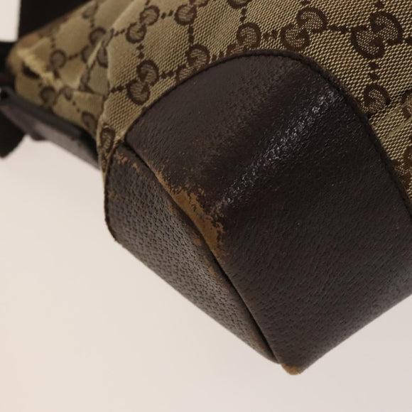 GUCCI GG Canvas Micro GG Supreme Shoulder Bag PVC 2Set Beige Brown Auth BA4272