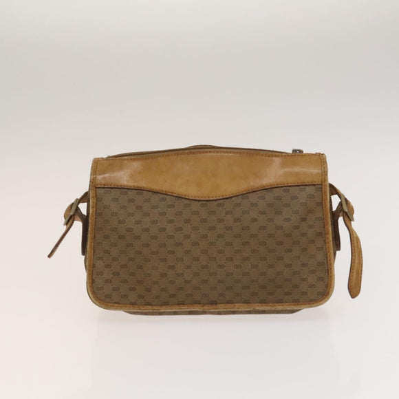 GUCCI GG Canvas Micro GG Supreme Shoulder Bag PVC 2Set Beige Brown Auth BA4272