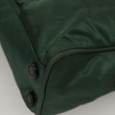 PRADA Hand Bag Nylon Khaki Silver Auth BA4277-16