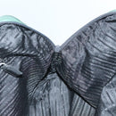 PRADA Hand Bag Nylon Khaki Silver Auth BA4277-22