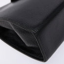 BALLY Shoulder Bag Leather Black Gold Auth BA4279-11