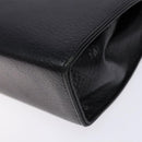 BALLY Shoulder Bag Leather Black Gold Auth BA4279-12