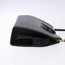 BALLY Shoulder Bag Leather Black Gold Auth BA4279-4